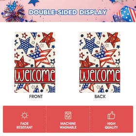 AVOIN colorlife 12x18 flag fits standard poles and stands.