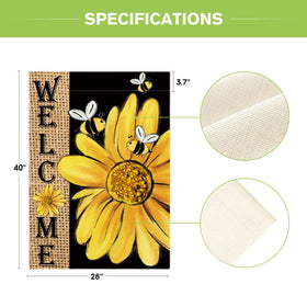 AVOIN colorlife welcome flag adds charm to porches, decks, or gardens.