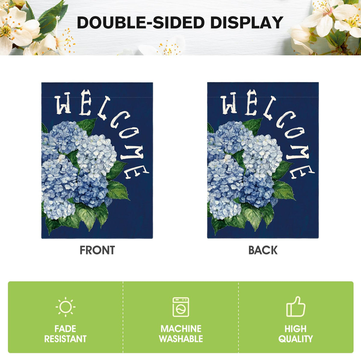 AVOIN colorlife easy-care polyester flag for outdoor use