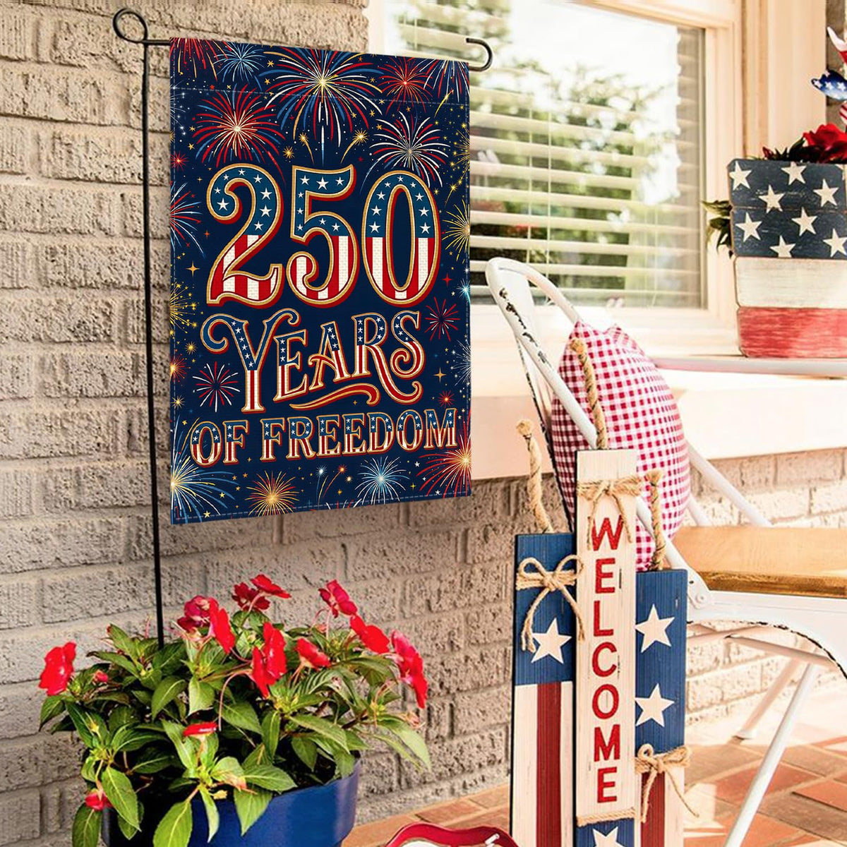 AVOIN colorlife flag sleeve and pole hanger for easy outdoor mounting