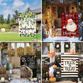 AVOIN colorlife garden flag enhances outdoor space with seasonal charm