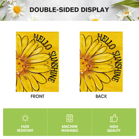 AVOIN colorlife Hello Sunshine flag is easy to machine wash.