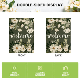 AVOIN colorlife Seasonal floral flag brightens decks, porches, and gardens