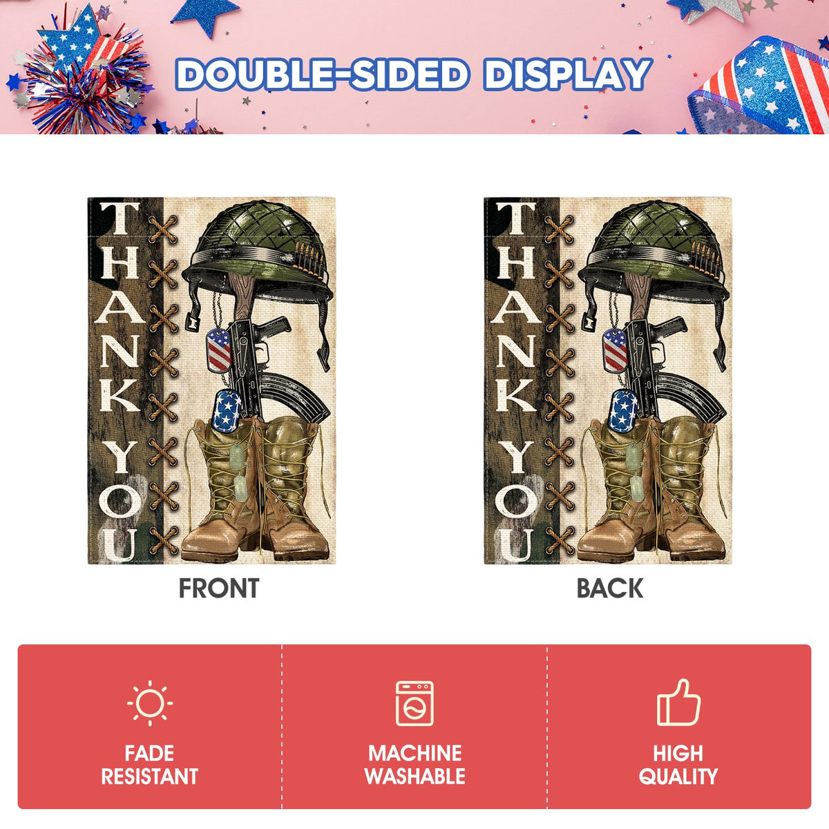 AVOIN colorlife machine washable flag for simple care.
