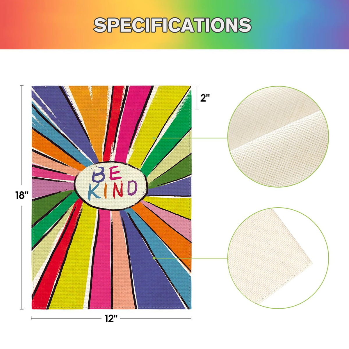 AVOIN colorlife Machine-washable polyester flag stays clean after seasons