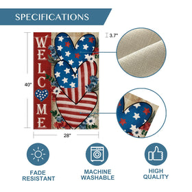 AVOIN colorlife machine-washable polyester flag for easy cleaning