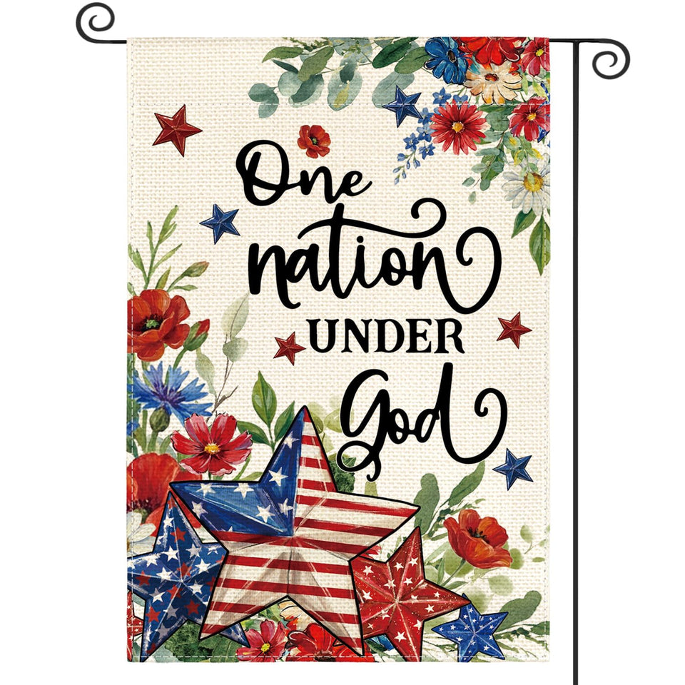 AVOIN colorlife Memorial Day flag 12x18 on outdoor display boosts curb appeal.