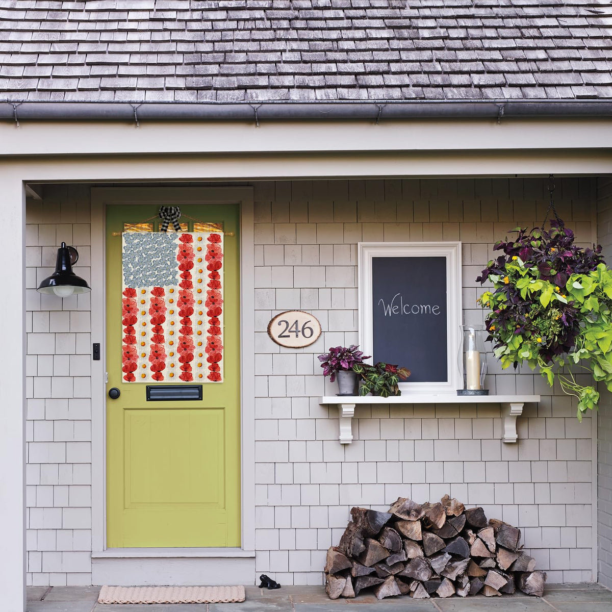 AVOIN colorlife Memorial Day flag enhances porch and garden decor