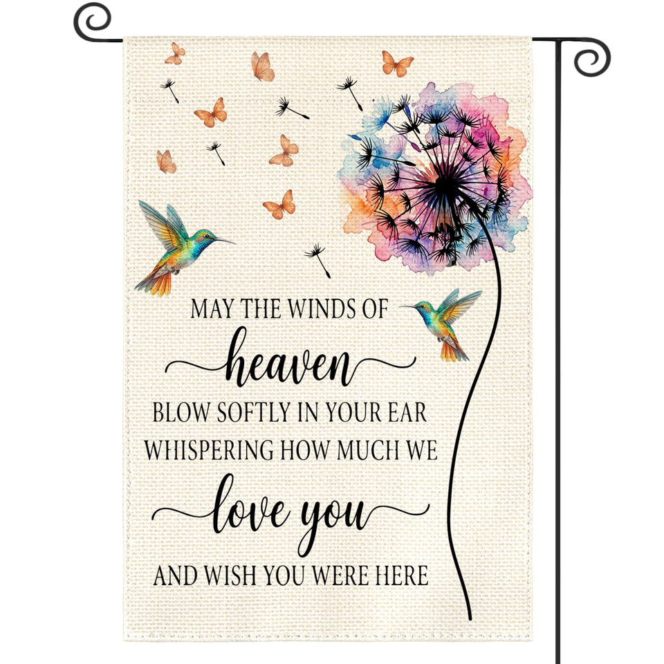 AVO IN colorlife memorial garden flag double-sided design readable from both sides for outdoor remembrance