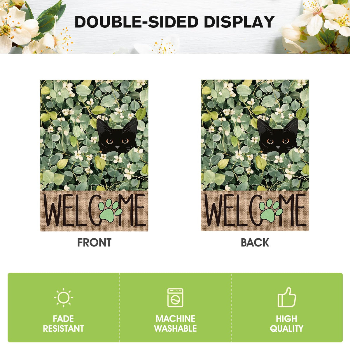 AVOIN colorlife outdoor yard decor flag perfect for seasonal welcome