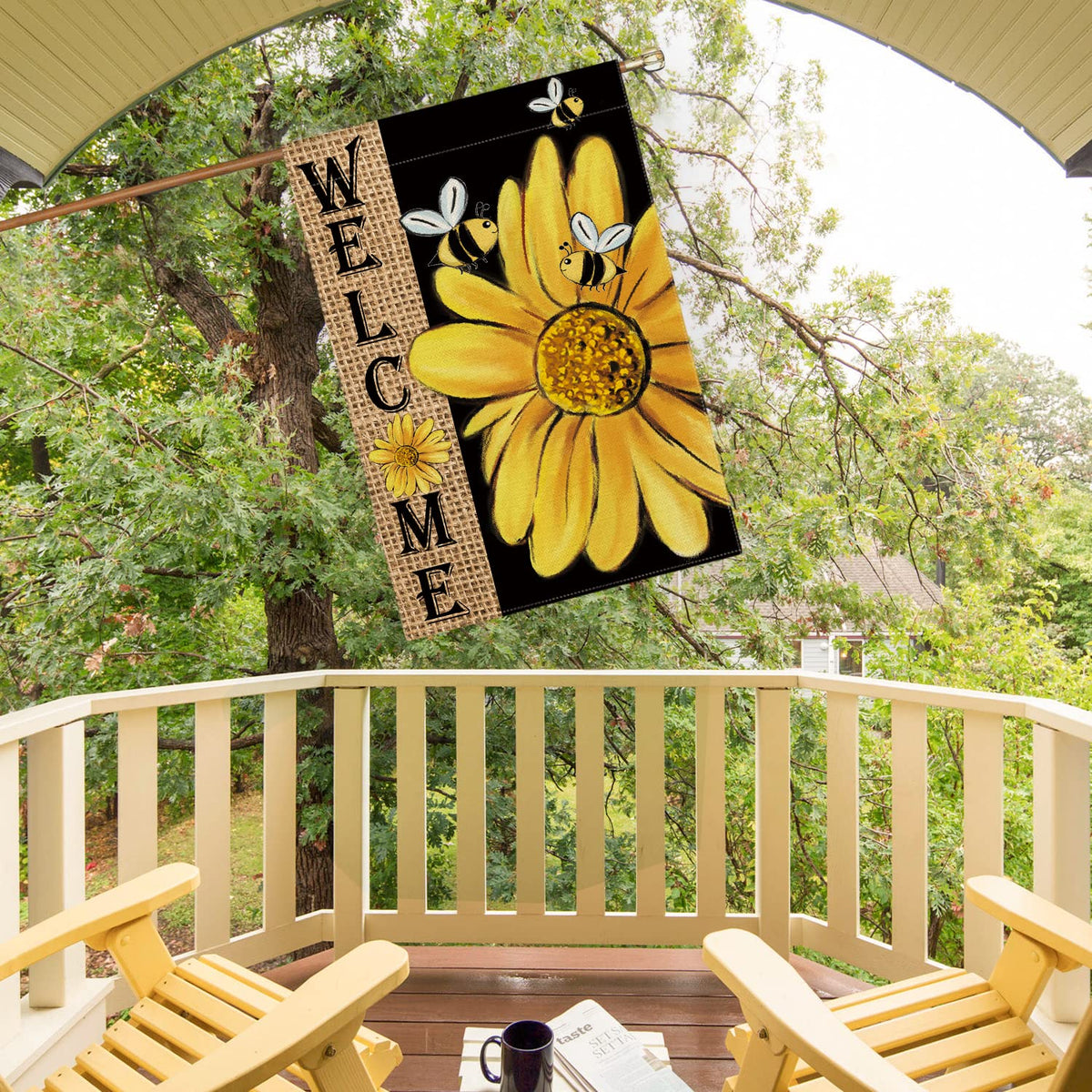 AVOIN colorlife durable polyester flag resists weather for long-lasting outdoor use.