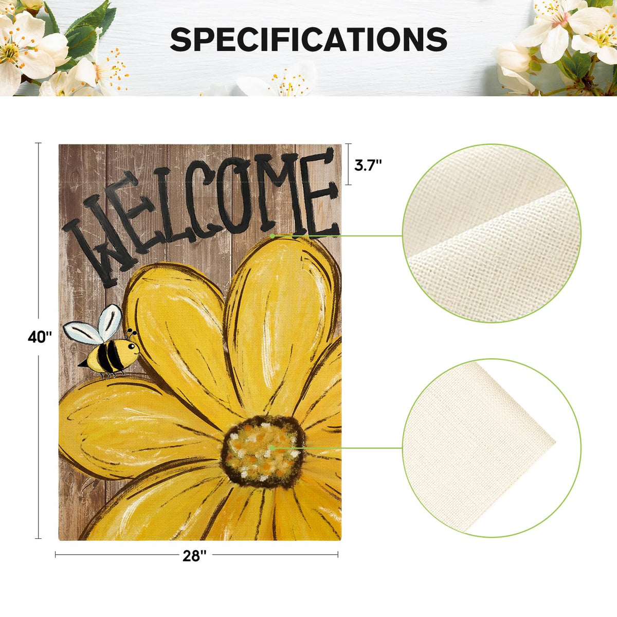 AVOIN colorlife Outdoor flag withstands weather for year-round curb appeal.