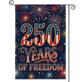AVOIN colorlife patriotic flag front view with fireworks design for outdoor display