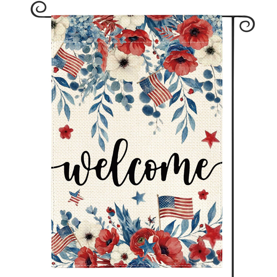 AVOIN colorlife patriotic flag 12x18 front view for outdoor display