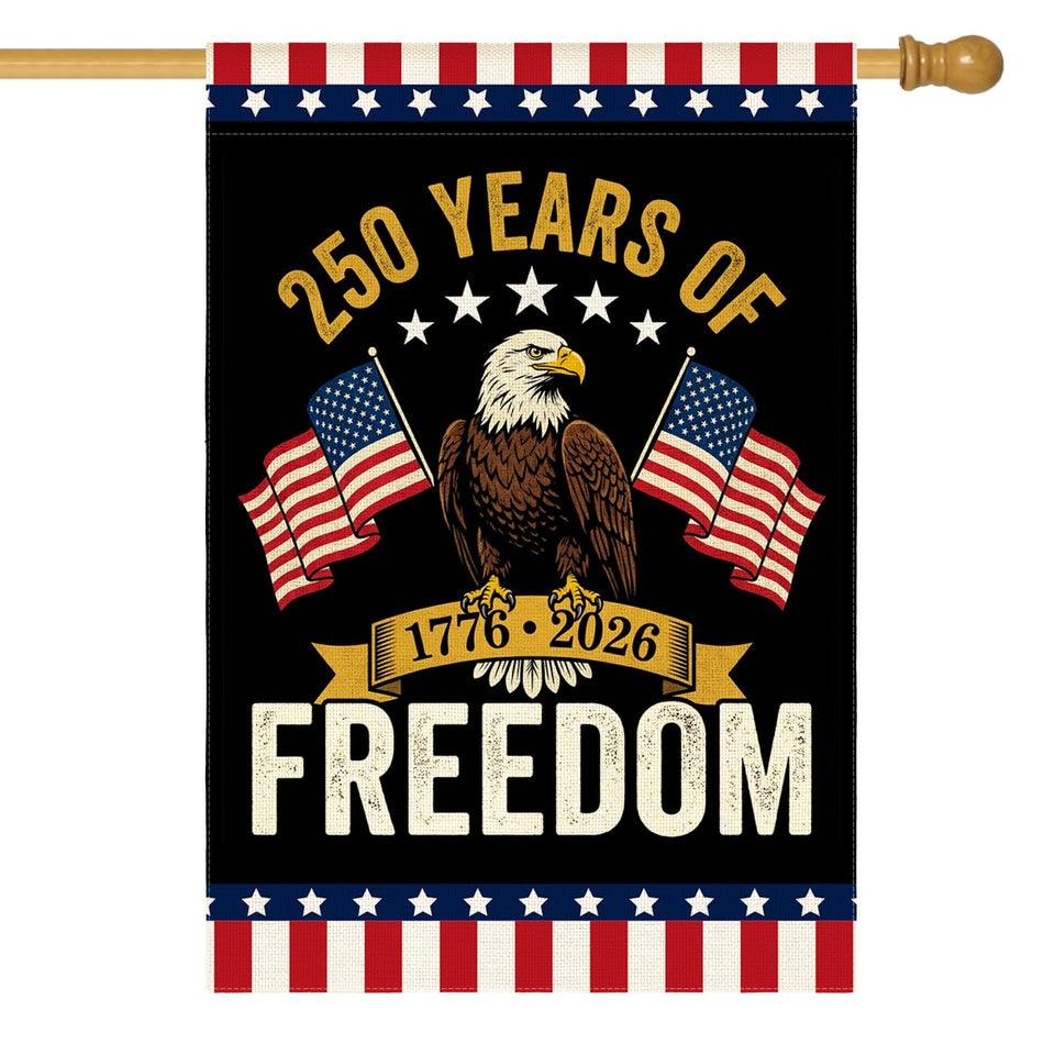AVOIN colorlife patriotic flag front view for outdoor display with durable double-sided print