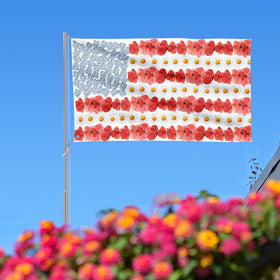 AVOIN colorlife patriotic yard flag withstands weather for porch displays
