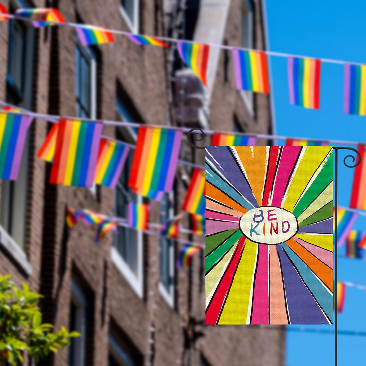 AVOIN colorlife Pride garden flag brightens outdoor spaces with inclusive color