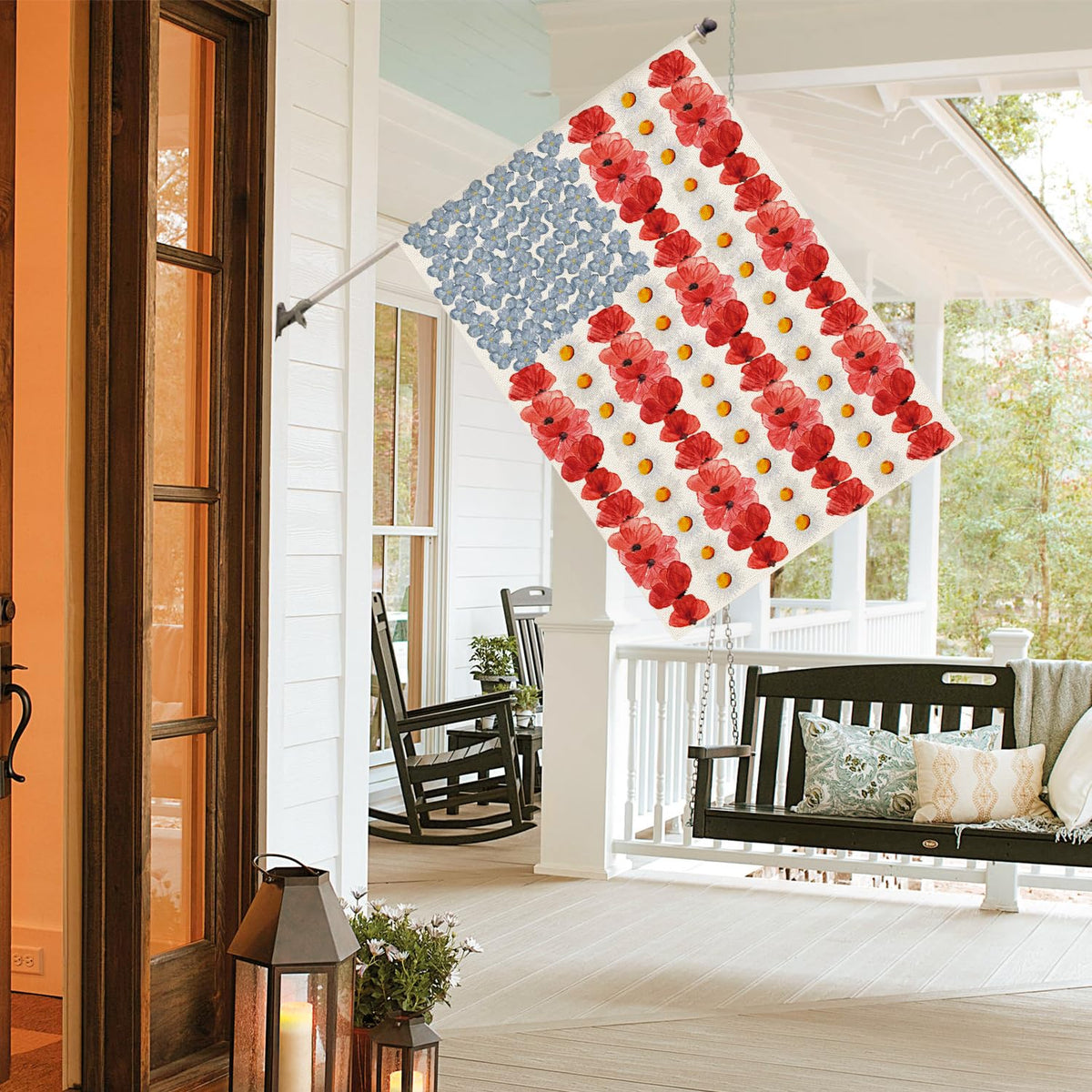AVOIN colorlife flag sleeve and pole mounting for easy installation