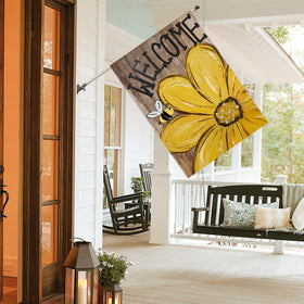 AVOIN colorlife Sleeve-top flag fits standard poles for easy outdoor setup.