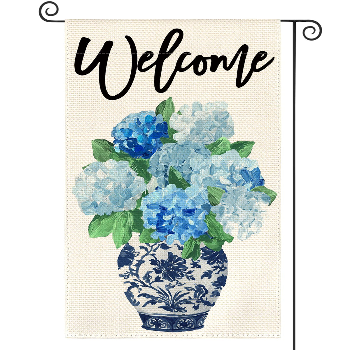 AVOIN colorlife flag front view, durable garden decor for seasonal welcome.