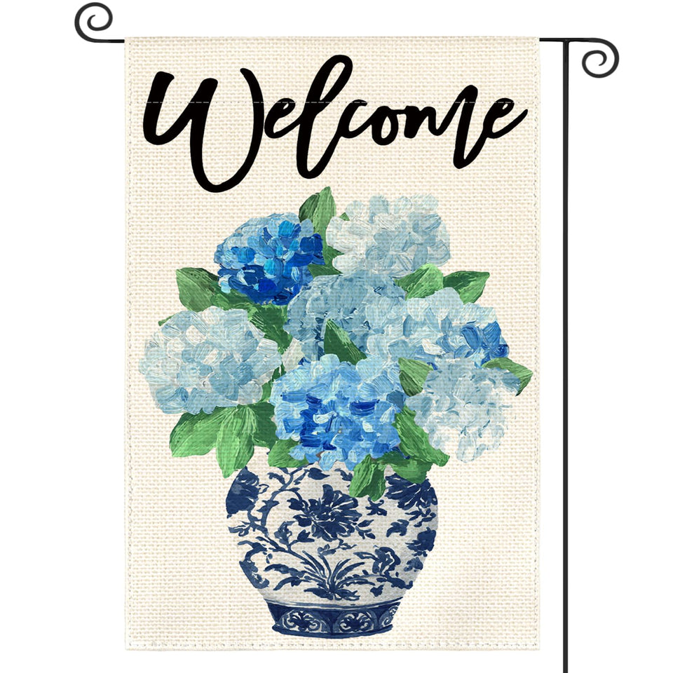 AVOIN colorlife flag front view, durable garden decor for seasonal welcome.