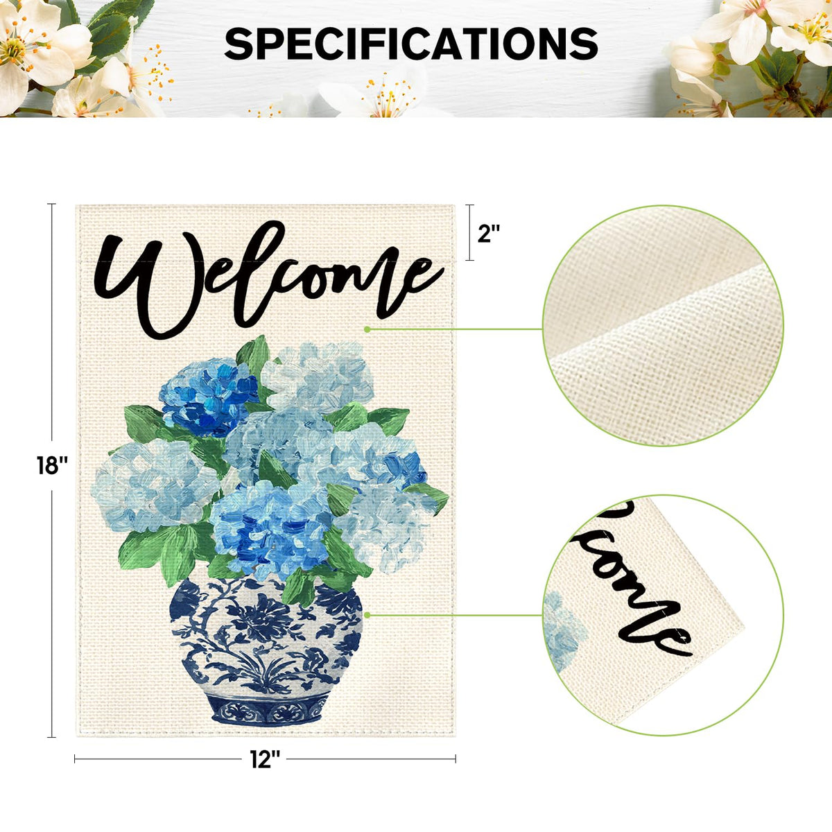AVOIN colorlife outdoor flag on patio or garden adds welcoming ambiance.