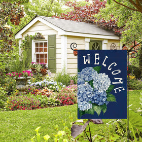 AVOIN colorlife spring-summer floral flag, vibrant hydrangea accents for curb appeal.