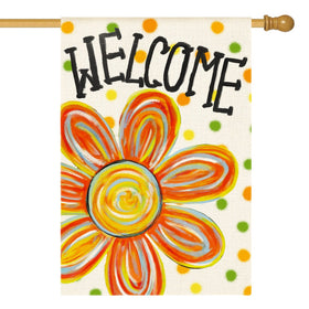 AVOIN colorlife Summer Floral flag 28x40 welcomes guests with cheerful outdoor decor.