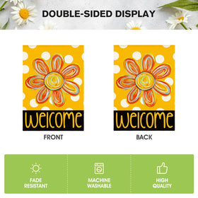 AVOIN colorlife flag in garden setting enhances porch or patio decor