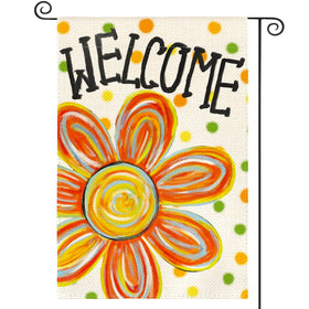 AVOIN colorlife summer floral garden flag for porch greeting guests