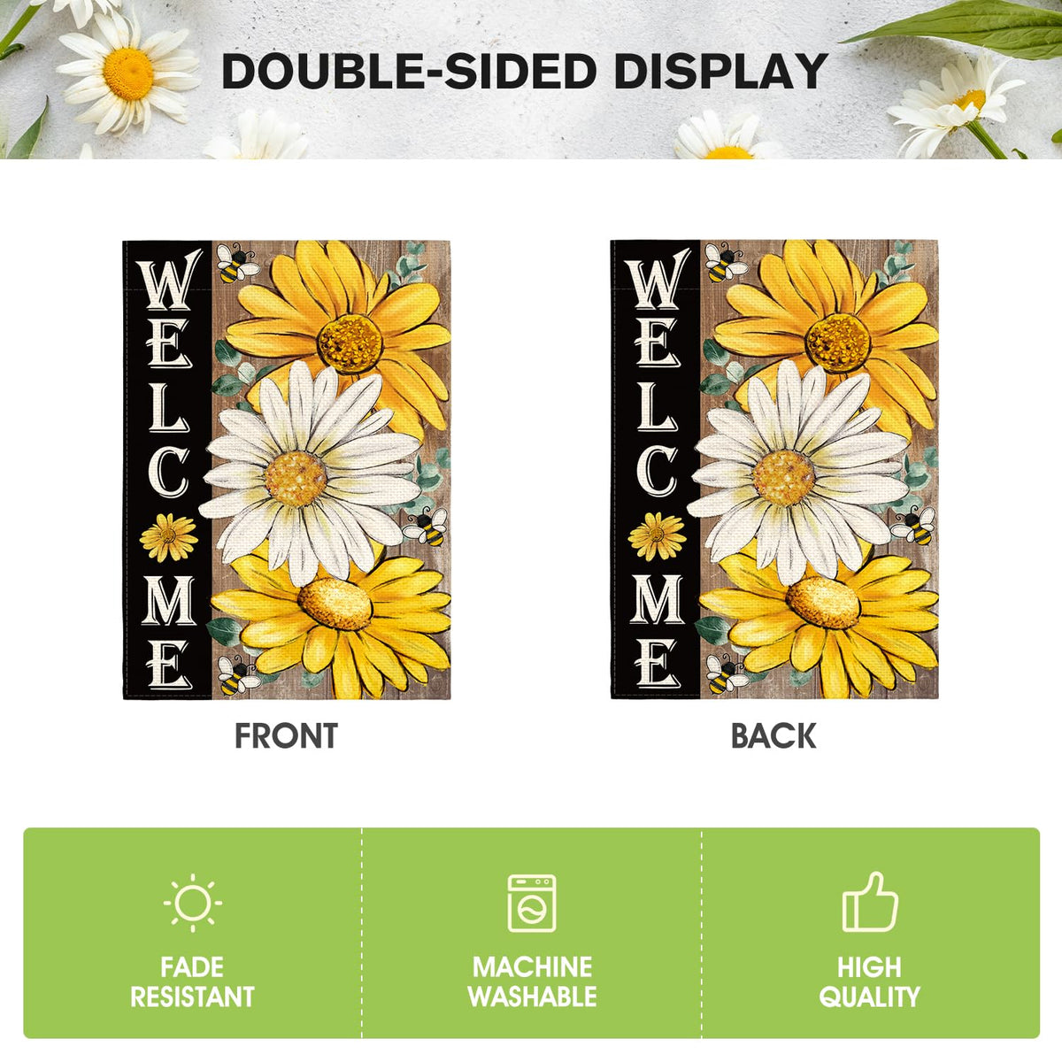 AVOIN colorlife flag made from weather-resistant polyester for outdoors