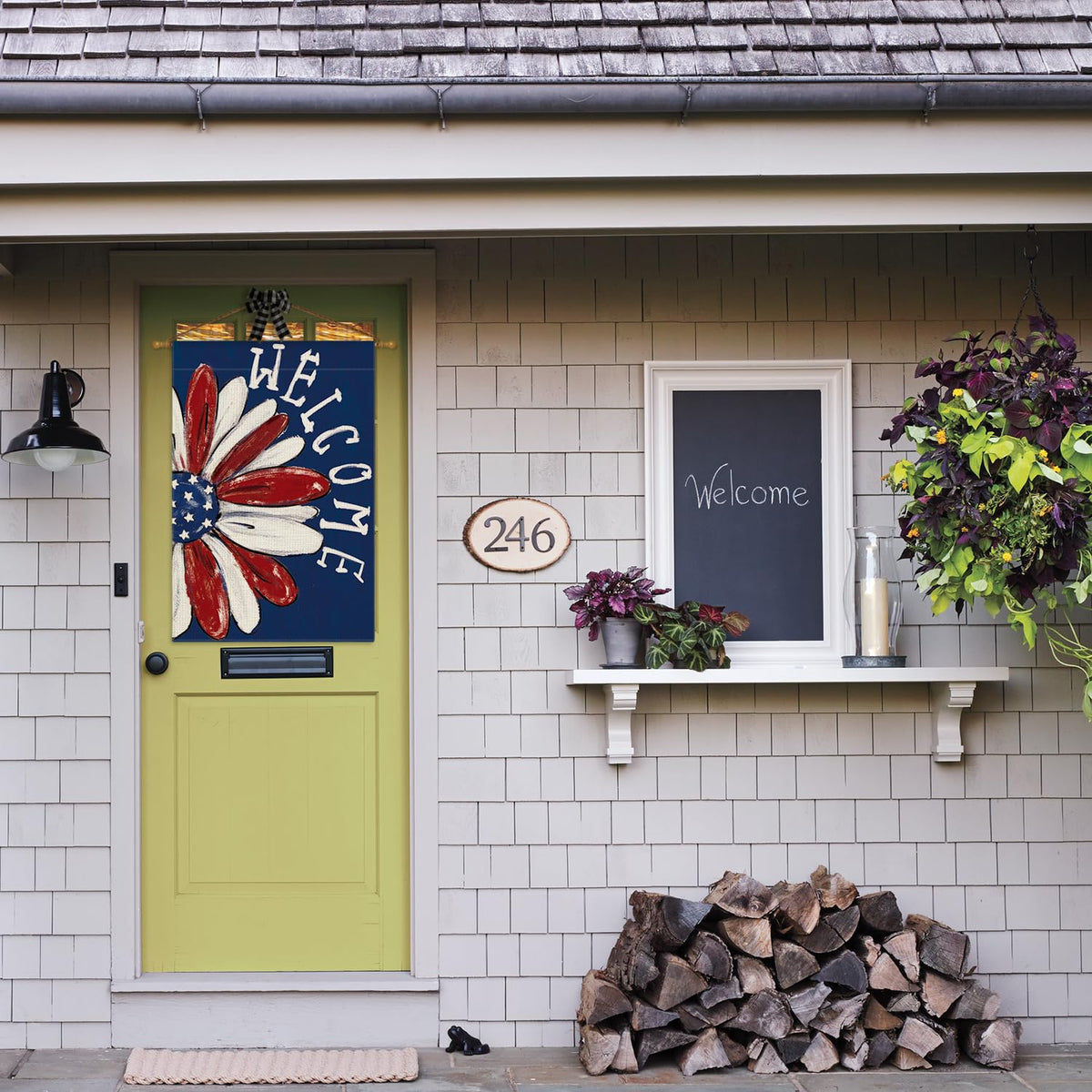AVOIN colorlife weather-resistant polyester flag highlighting durable outdoor use.