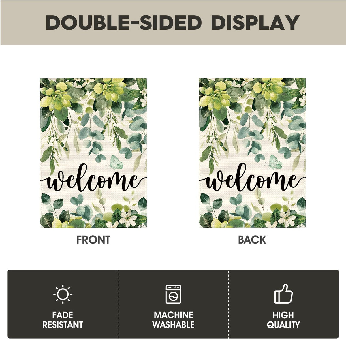 AVOIN colorlife flag with brass grommets enables sturdy outdoor display