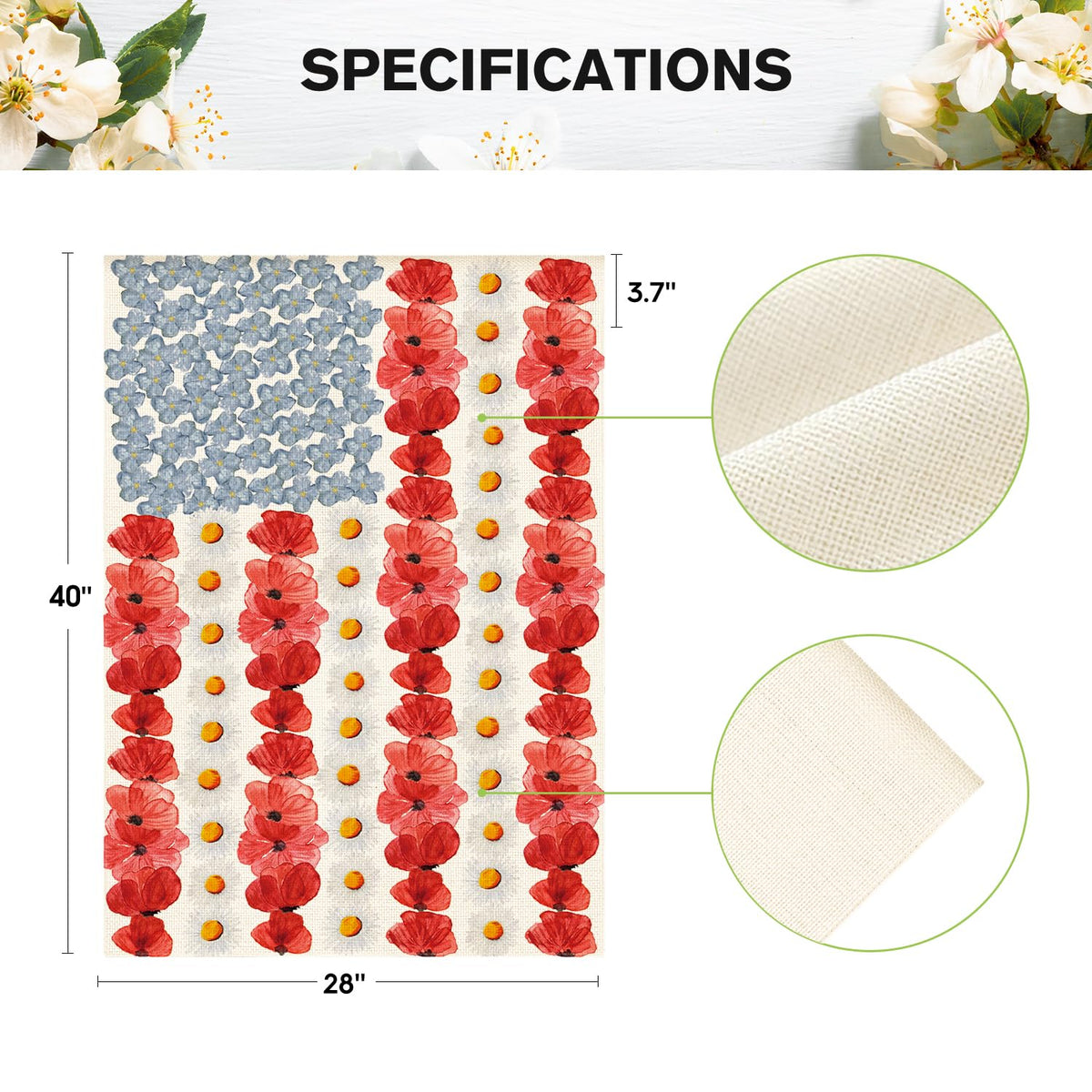 AVOIN colorlife weather-resistant polyester flag for outdoor use