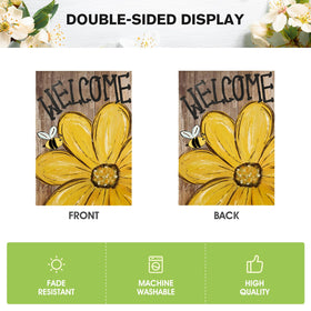 AVOIN colorlife Weather-resistant polyester flag designed for durability in wind and rain.