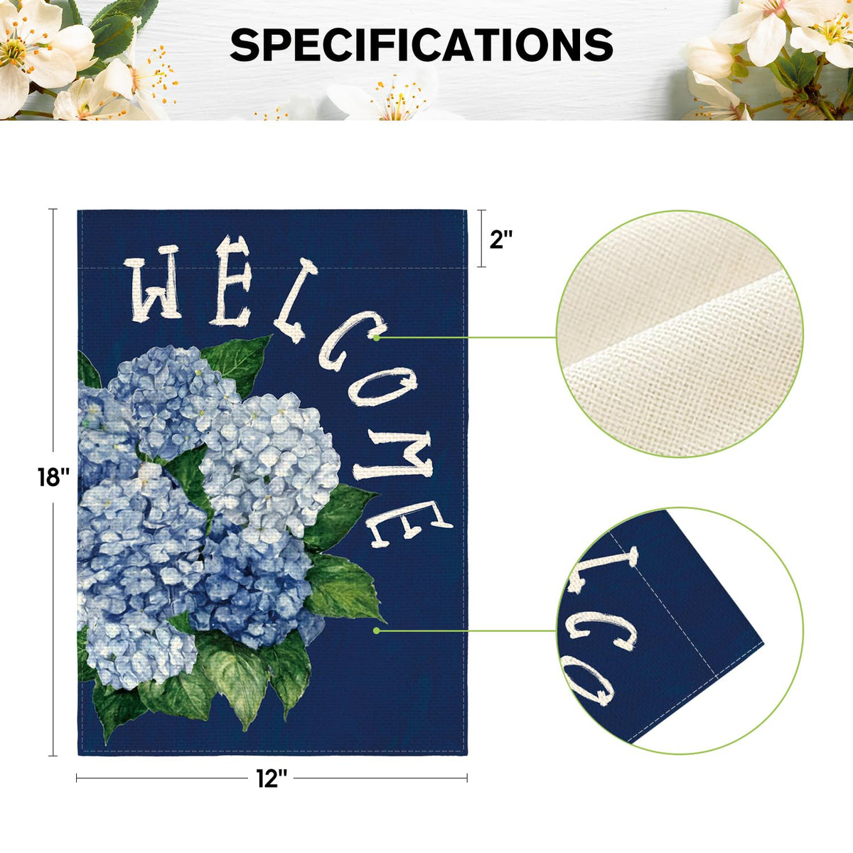 AVOIN colorlife weather-resistant polyester flag, outdoor durability for seasonal decor.