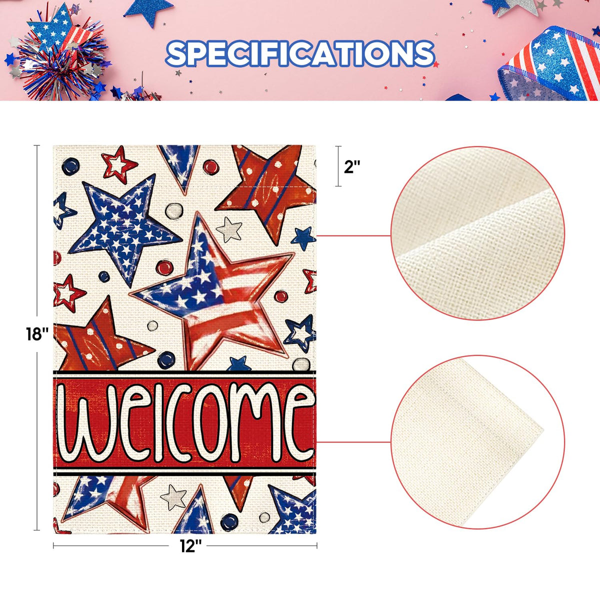 AVOIN colorlife machine-washable flag for easy care.