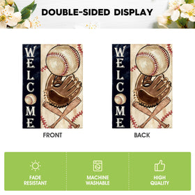 AVOIN colorlife Welcome flag weather resistant polyester suitable for outdoors