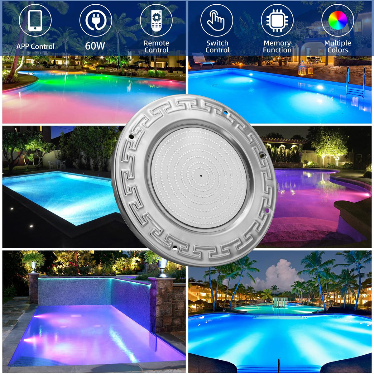 Awanhe 50-foot cord provides flexible pool lighting setup