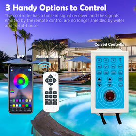 Awanhe remote control used for pool lighting from poolside