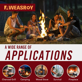 AWEASROY safe paraffin-sawdust fire starter material designed not to alter cooking flavor.