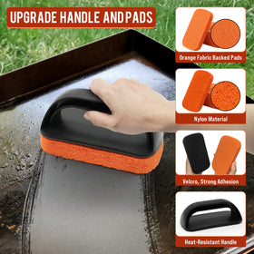 AWEASROY flat-top cleaning stone protects ceramic and metal surfaces.