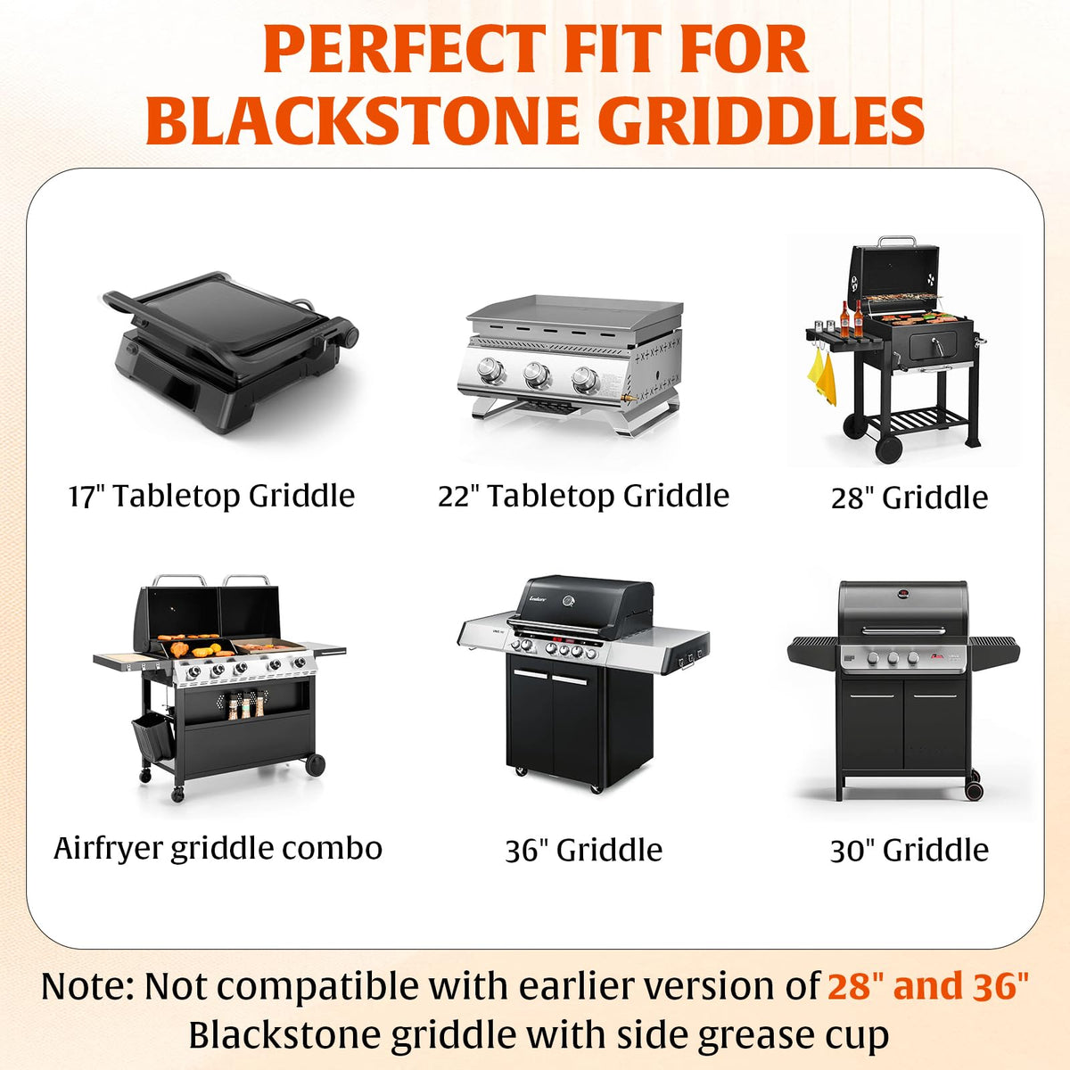 AWEASROY liner keeps hot grease contained, reducing mess on the grill.