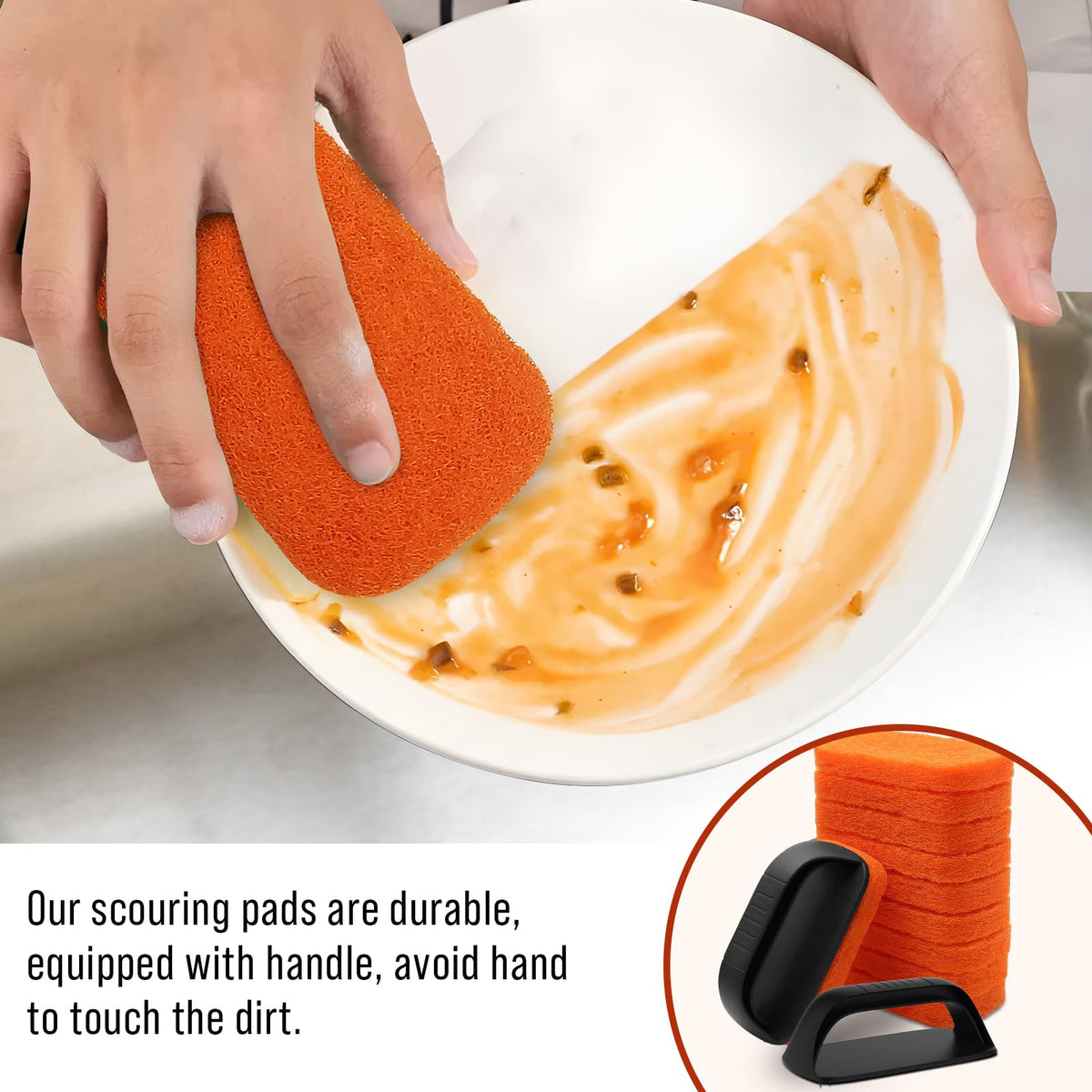 AWEASROY griddle pads protect surfaces while removing grease efficiently.
