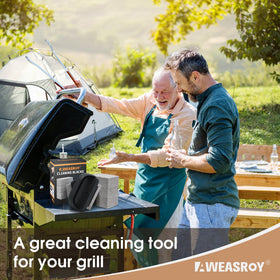 AWEASROY cleaning bricks paired with handle simplify grill maintenance.