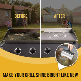 AWEASROY durable outdoor barbecue tool suitable for heavy-duty scrapes and frequent grilling.