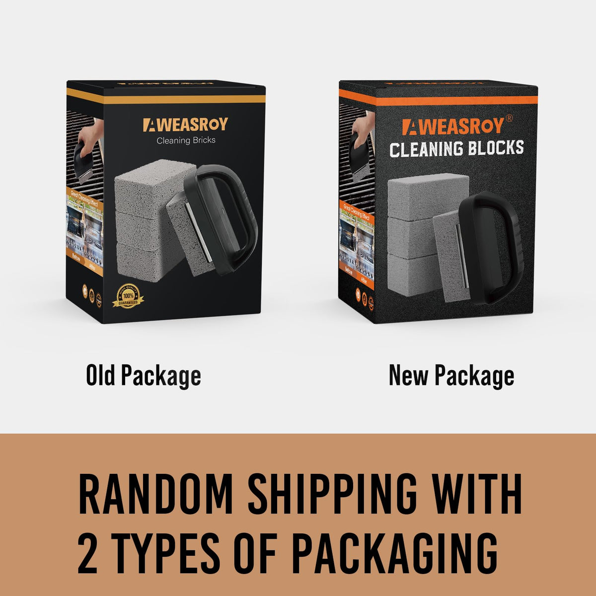 AWEASROY reusable grill cleaning bricks are easy to rinse and dry.
