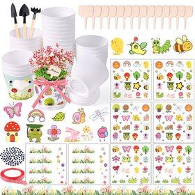 Aweyka 30-pack seed starting pots with trays support tidy indoor seedling growth