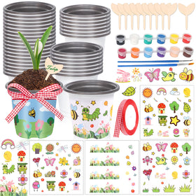 Aweyka Garden Pot Craft Kit – all-in-one set for kids' outdoor projects.