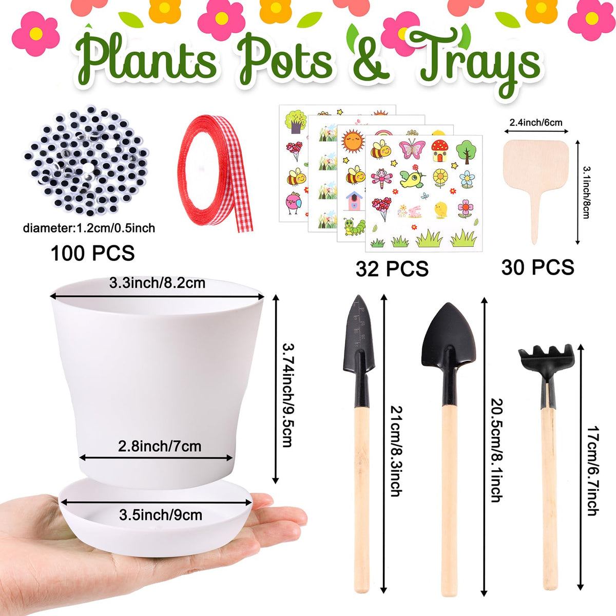 Aweyka wooden plant labels help track growth and care for each plant